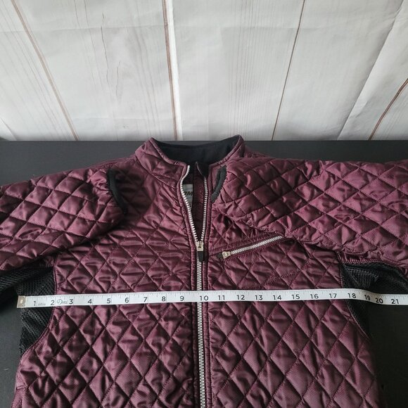 Obermeyer Women’s Quilted Zip-up Jacket, Sz 6, Burgundy, Cozy, Warm Fall Coat - Picture 8 of 9